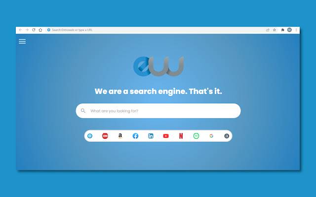 Entireweb Search Engine  from Chrome web store to be run with OffiDocs Chromium online