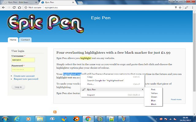 Epic Pen  from Chrome web store to be run with OffiDocs Chromium online