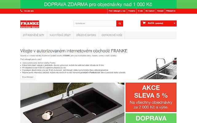 Eshop Franke  from Chrome web store to be run with OffiDocs Chromium online