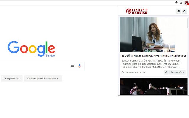 EskisehirHaber  from Chrome web store to be run with OffiDocs Chromium online