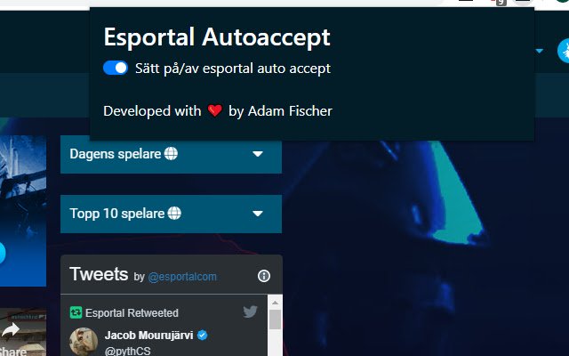 Esportal AutoAccept از فروشگاه وب Chrome برای اجرای آنلاین با OffiDocs Chromium