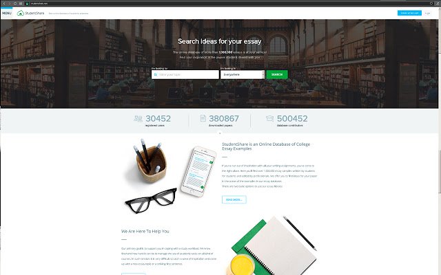 Essay Studentshare.net  from Chrome web store to be run with OffiDocs Chromium online