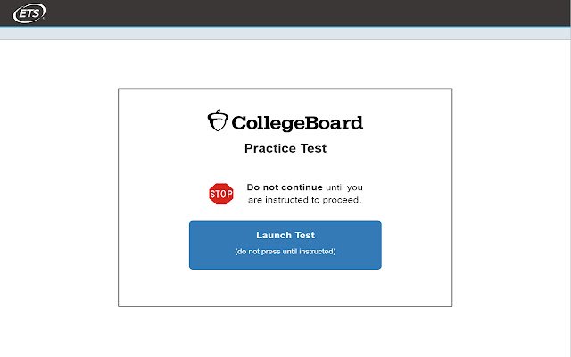 ETS College Board Practice Test  from Chrome web store to be run with OffiDocs Chromium online