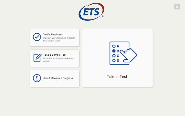 Онлайн-тестування ETS із веб-магазину Chrome, яке буде запущено за допомогою OffiDocs Chromium онлайн