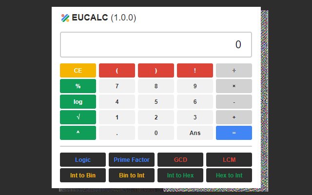 Chrome 网上商店的 EUCALC 将与 OffiDocs Chromium 在线运行