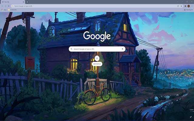 Evening Cottage Wallpaper Theme  from Chrome web store to be run with OffiDocs Chromium online