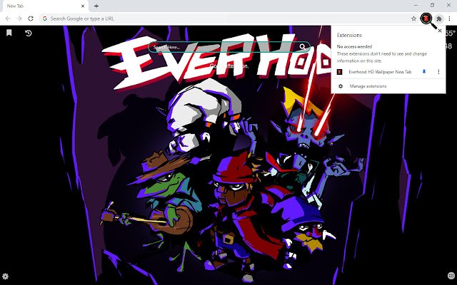 Everhood HD Wallpaper New Tab  from Chrome web store to be run with OffiDocs Chromium online