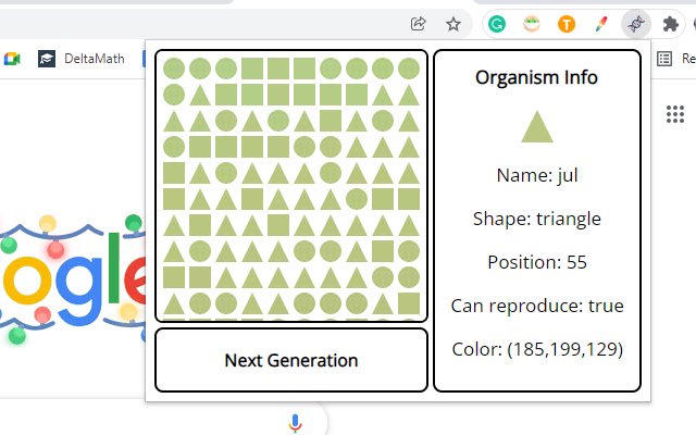 Evolution Simulation จาก Chrome เว็บสโตร์ที่จะรันด้วย OffiDocs Chromium ทางออนไลน์