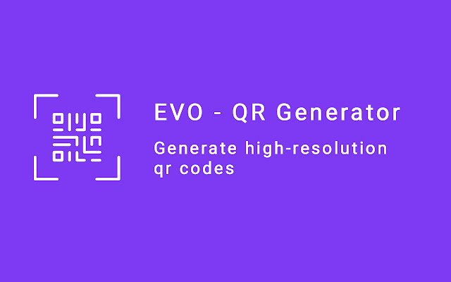 EVO QR Code Generator  from Chrome web store to be run with OffiDocs Chromium online