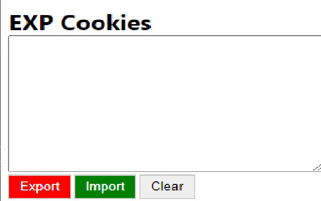 EXP Cookies Tool  from Chrome web store to be run with OffiDocs Chromium online