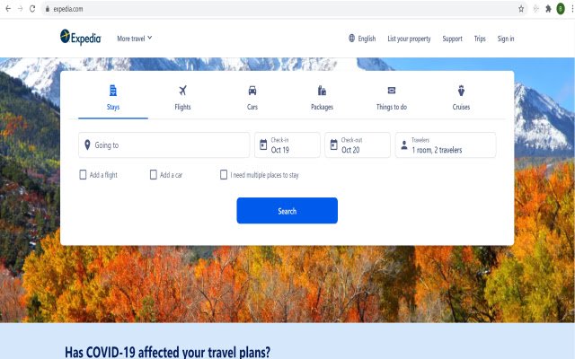 Expedia  from Chrome web store to be run with OffiDocs Chromium online