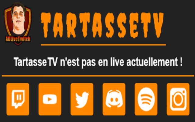 Extension Twitch pour TartasseTV  from Chrome web store to be run with OffiDocs Chromium online