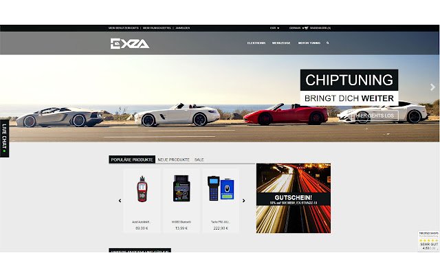 EXZA จาก Chrome เว็บสโตร์ที่จะทำงานร่วมกับ OffiDocs Chromium ออนไลน์