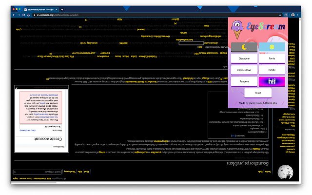 EyeScream  from Chrome web store to be run with OffiDocs Chromium online