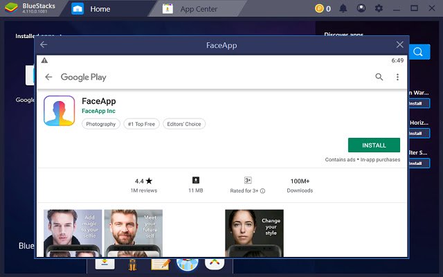 FaceApp for PC  from Chrome web store to be run with OffiDocs Chromium online