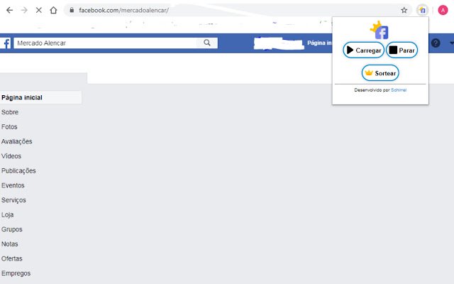 Facebook Sorteio Por Compartilhamento  from Chrome web store to be run with OffiDocs Chromium online