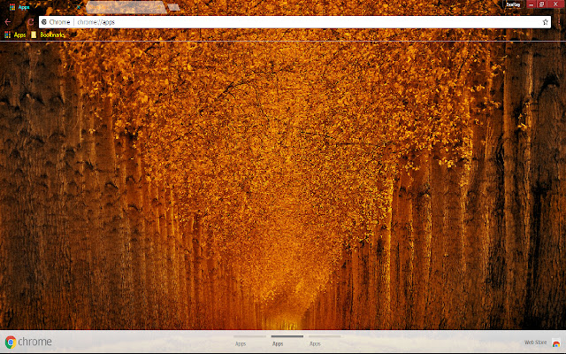 Fall Forest Orange Scenic Tree  from Chrome web store to be run with OffiDocs Chromium online