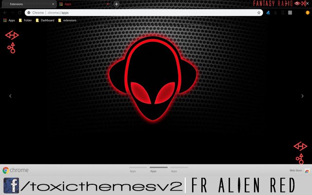 Fantasy Radio Alien Red  from Chrome web store to be run with OffiDocs Chromium online