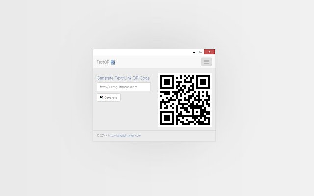 FastQR Generate QR Code offline  from Chrome web store to be run with OffiDocs Chromium online