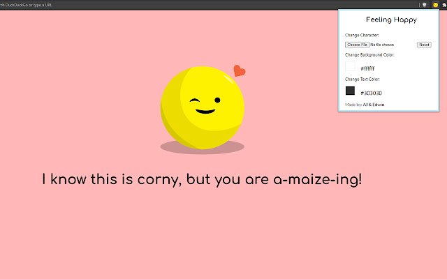Feeling Happy  from Chrome web store to be run with OffiDocs Chromium online