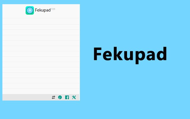 FekupadAwesome offline notepad  from Chrome web store to be run with OffiDocs Chromium online