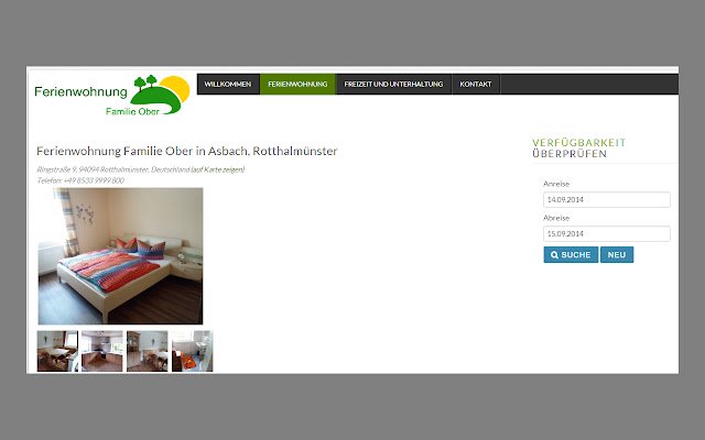 Ferienwohnung Familie Ober  from Chrome web store to be run with OffiDocs Chromium online