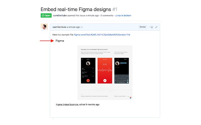 Figma GitHub  from Chrome web store to be run with OffiDocs Chromium online