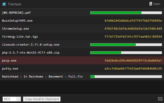 ക്രോം വെബ് സ്റ്റോറിൽ നിന്നുള്ള FileHash, OffiDocs Chromium ഓൺലൈനിൽ പ്രവർത്തിക്കും