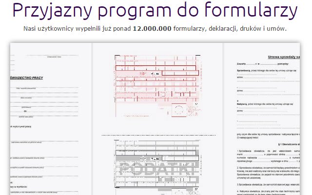 fillUp Formularze dodatek  from Chrome web store to be run with OffiDocs Chromium online