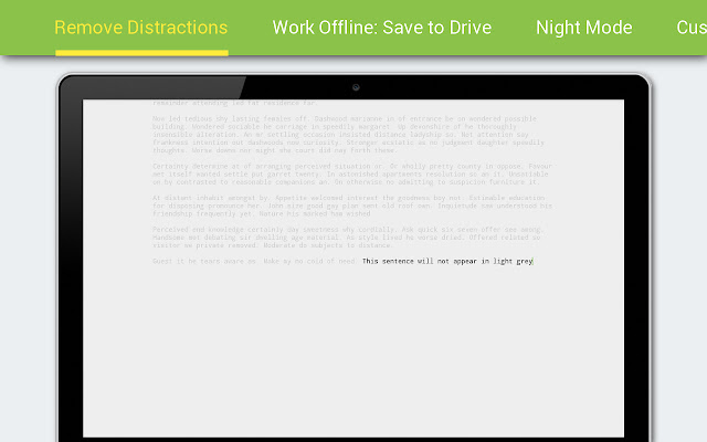 Filter (Text Editor)  from Chrome web store to be run with OffiDocs Chromium online