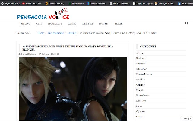 Final Fantasy 16  from Chrome web store to be run with OffiDocs Chromium online