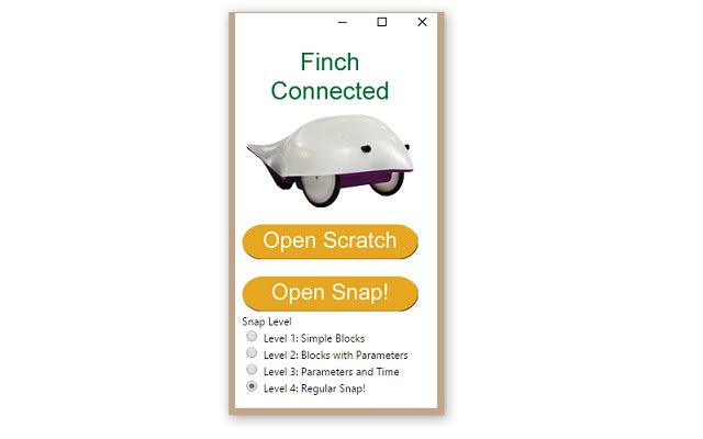 Finch Connection App  from Chrome web store to be run with OffiDocs Chromium online