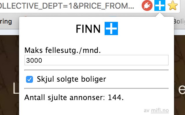 FinnPluss Ekstra funksjoner til finn.no  from Chrome web store to be run with OffiDocs Chromium online