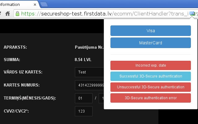 FirstData.lv Testing Tool uit de Chrome-webwinkel, uit te voeren met OffiDocs Chromium online