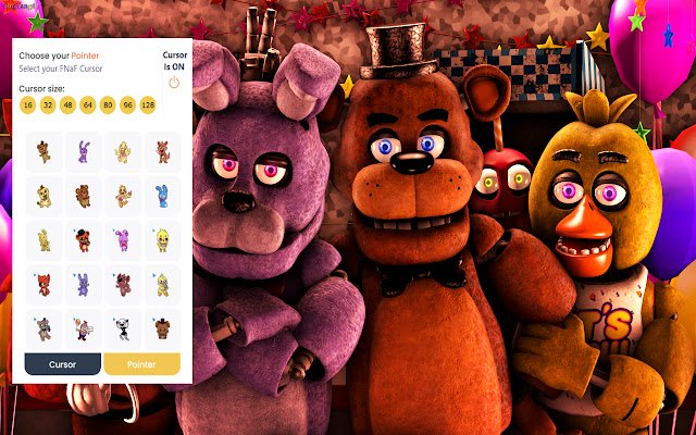 Five Nights at Freddys Cursor  from Chrome web store to be run with OffiDocs Chromium online