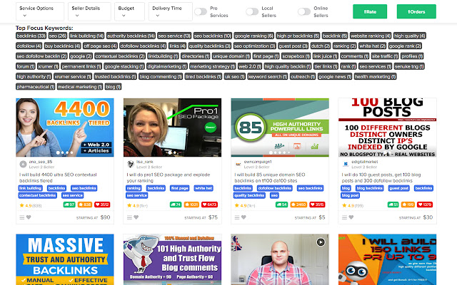 Fiverr Quick View  from Chrome web store to be run with OffiDocs Chromium online