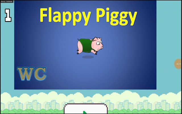 Flappy Piggy ze sklepu internetowego Chrome będzie działać z OffiDocs Chromium online