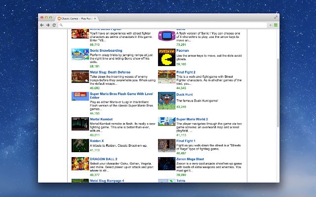 Flash Game Emulator  from Chrome web store to be run with OffiDocs Chromium online