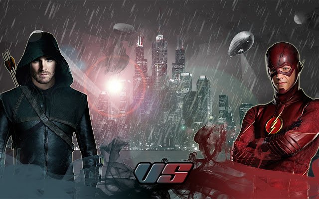 Flash VS Arrow (DC Comics) ze sklepu internetowego Chrome do uruchomienia z OffiDocs Chromium online