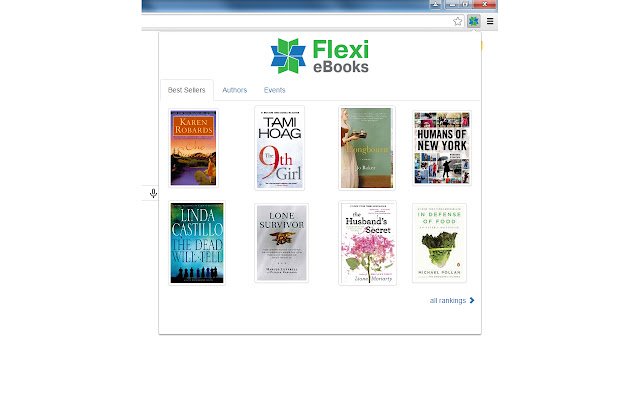 Flexi eBooks Pulse dal negozio web di Chrome per essere eseguito con OffiDocs Chromium online