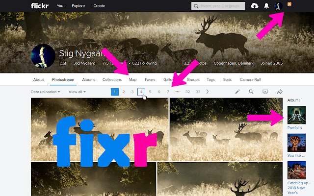 Flickr Fixr  from Chrome web store to be run with OffiDocs Chromium online