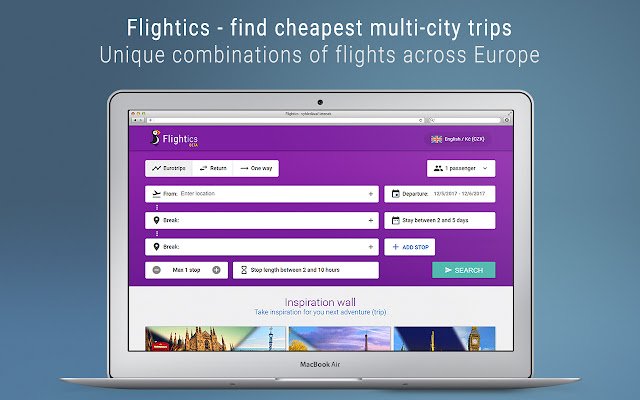 Flightics multi city search engine  from Chrome web store to be run with OffiDocs Chromium online