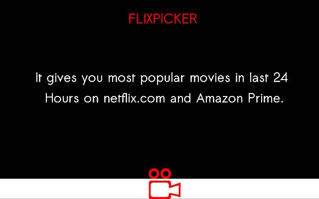 FLIXPICKER ابحث عن أفضل الأفلام والبرامج التلفزيونية من متجر Chrome الإلكتروني ليتم تشغيلها باستخدام OffiDocs Chromium عبر الإنترنت