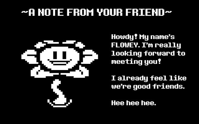 Flowey  from Chrome web store to be run with OffiDocs Chromium online