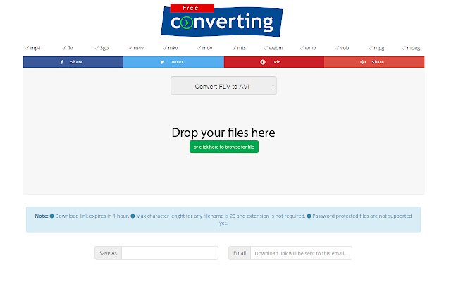 FLV to AVI Converter  from Chrome web store to be run with OffiDocs Chromium online