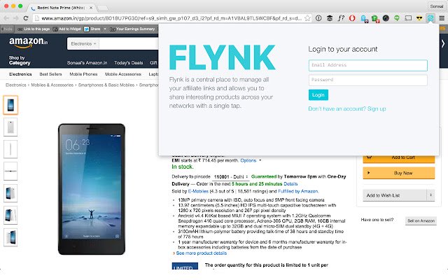 Flynk ຈາກ Chrome web store ທີ່ຈະດໍາເນີນການກັບ OffiDocs Chromium ອອນໄລນ໌