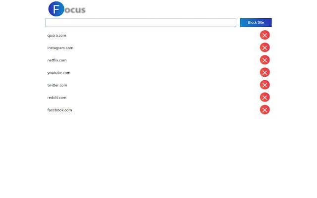 Focus App  from Chrome web store to be run with OffiDocs Chromium online