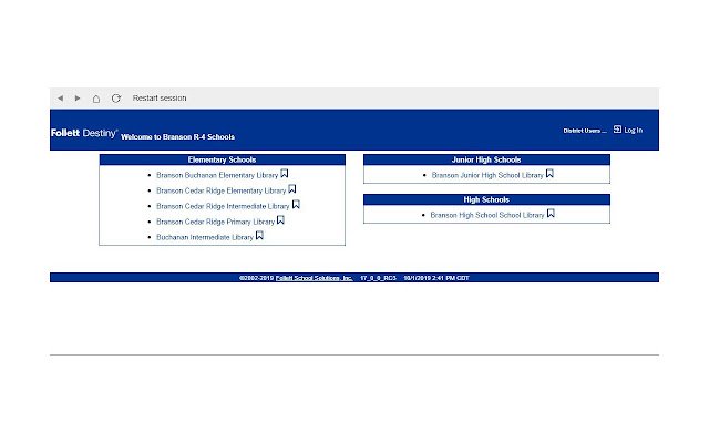 Follett Destiny  from Chrome web store to be run with OffiDocs Chromium online