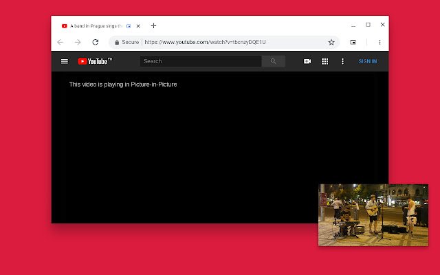 Force Picture in Picture Extension  from Chrome web store to be run with OffiDocs Chromium online