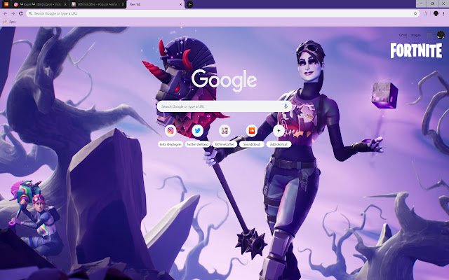 Fortnite Dark Bomber | Hot Girl and Unicorn  from Chrome web store to be run with OffiDocs Chromium online